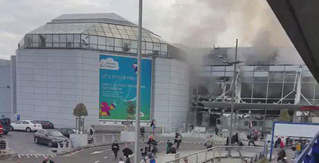 تفجير محطة القطار في بروكسل