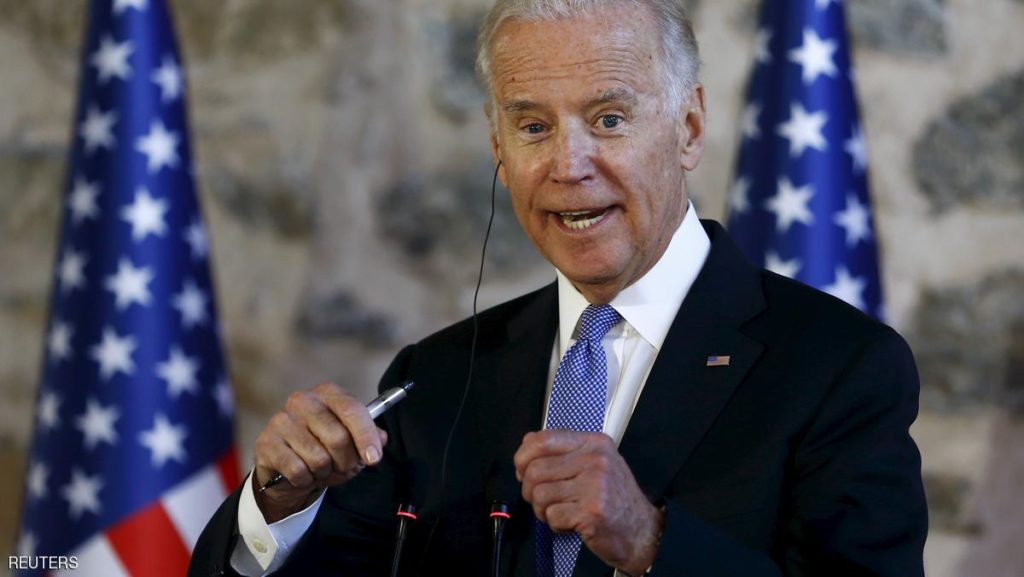 U.S. Vice President Joe Biden speaks during a joint news conference with Turkish Prime Minister Ahmet Davutoglu (not pictured) in Istanbul, Turkey January 23, 2016. REUTERS/Murad Sezer